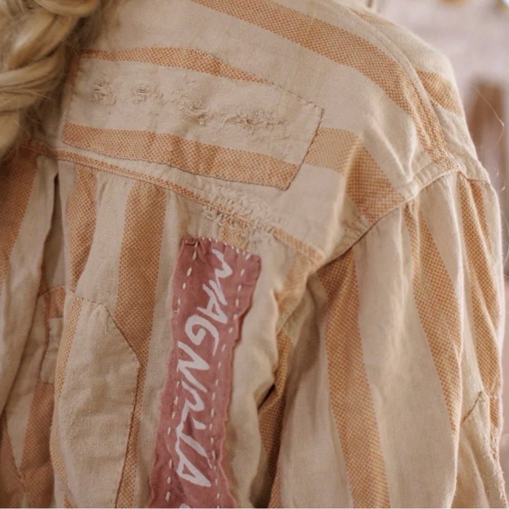 NWT Magnolia Pearl Stripe Raya Shirt - Picture 3 of 11